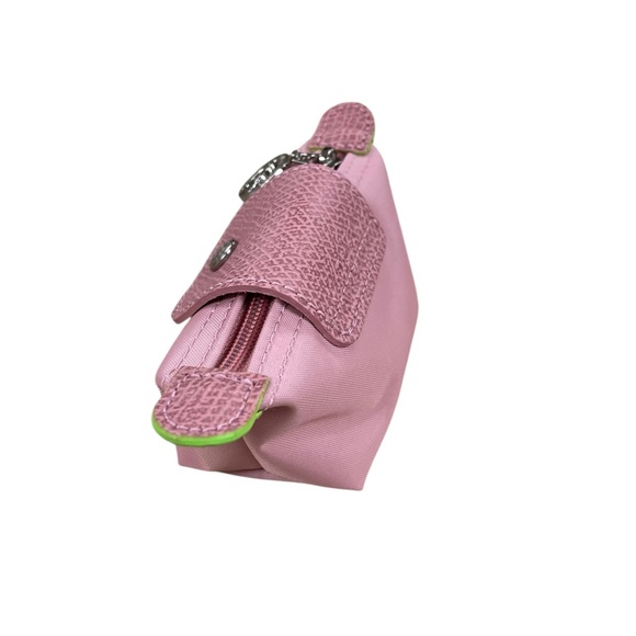 NWOT Longchamp Coin Purse Le Pliage Green Series Blush Pink - Picture 3 of 6